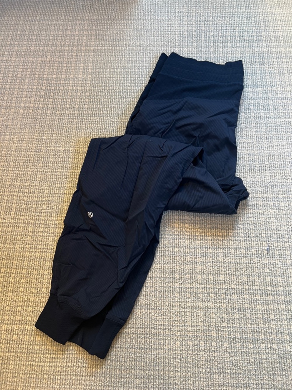 lululemon athletica Navy Ribbed Track Joggers